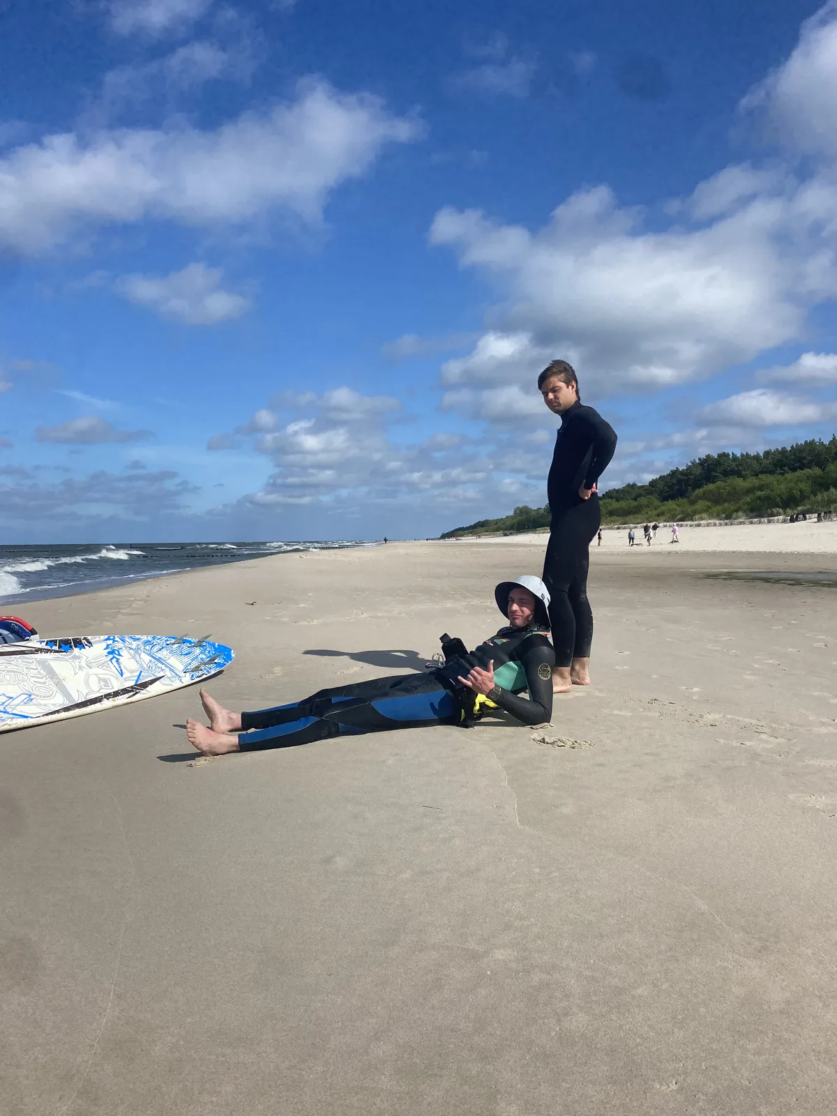Pianki i deski — trening nad Bałtykiem